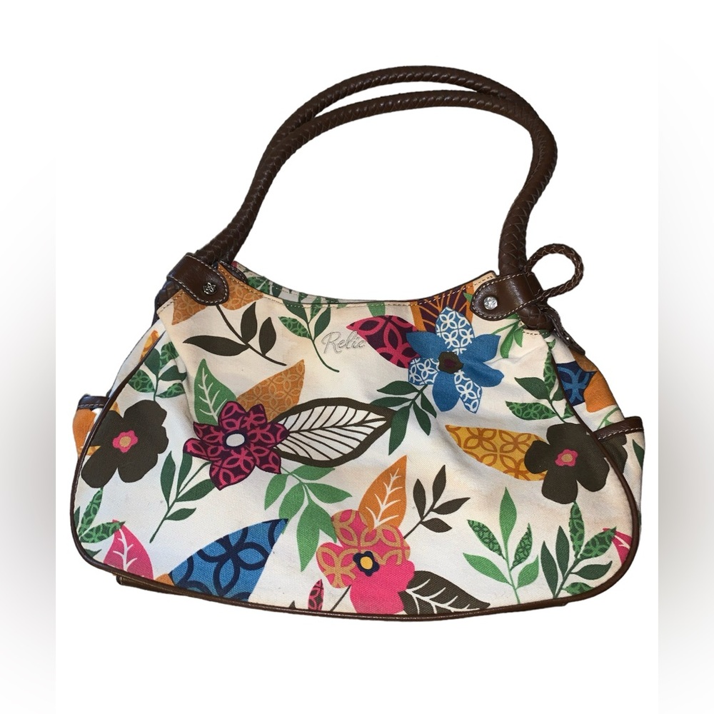 Relic Canvas floral print shoulder handbag purse vintage Y2K